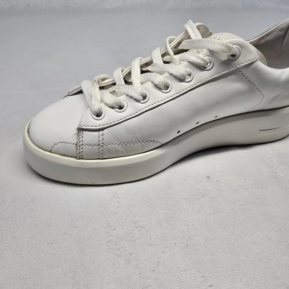 Golden Goose White Leather Pure- Star Low Top Sneakers Size 7us/37eu  Glitter - Picture 9 of 16